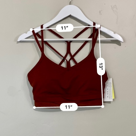 All In Motion Women’s Light Support Longline Sports Bra Russet Size Small NWT - Picture 6 of 6